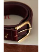 Ceinture moyenne Jiva bordeaux