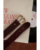 Ceinture moyenne Jiva bordeaux