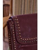 Borsa a tracolla Gaspard in pelle bordeaux