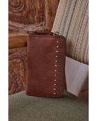 Pochette téléphone Gaspard camel clair
