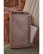 Pochette téléphone Gaspard taupe foncé