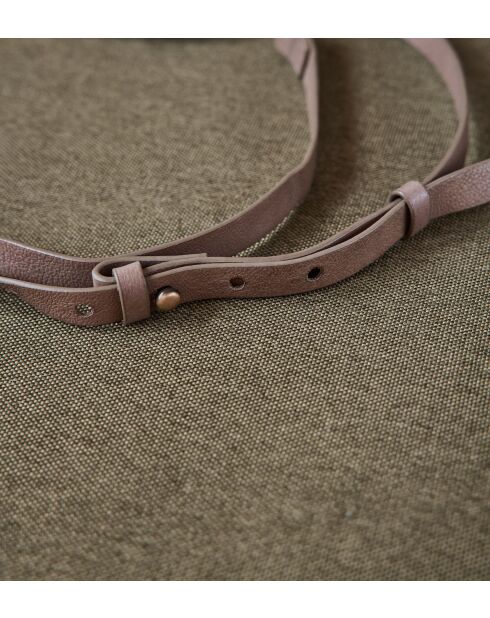 Pochette téléphone Gaspard taupe foncé