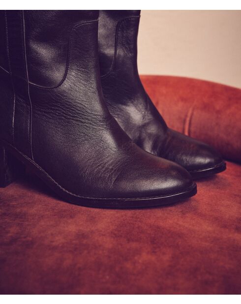 Bottes en cuir Ruddy noires