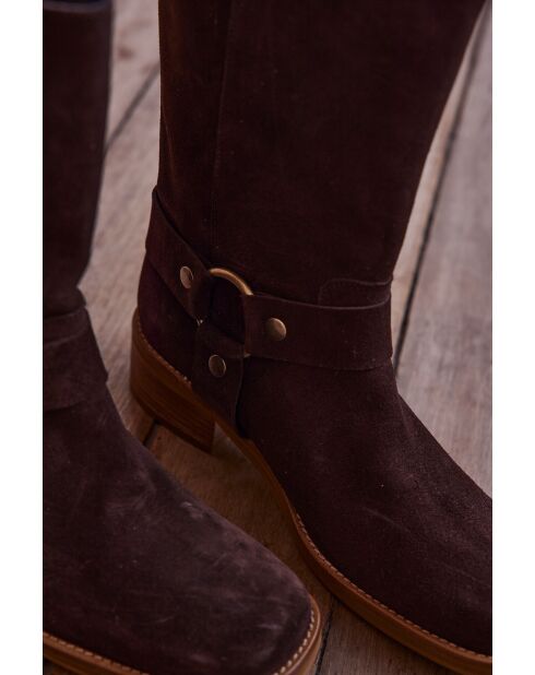 Lederstiefel Romain Chocolate