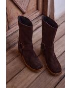 Lederstiefel Romain Chocolate