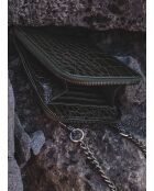 Cartera ámbar de piel verde inglesa