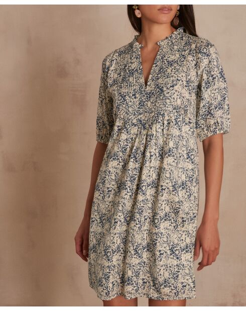 Robe Maylie imprimée pétrole