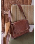 Sac besace en cuir Gaspard camel clair