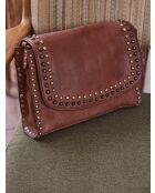 Sac besace en cuir Gaspard camel clair