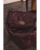 Petit sac en cuir Gaby bordeaux
