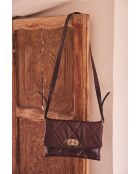Petit sac en cuir Gaby bordeaux