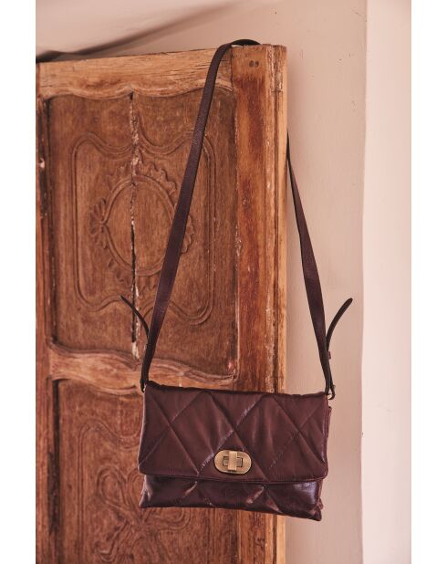 Borsa Gaby piccola in pelle bordeaux