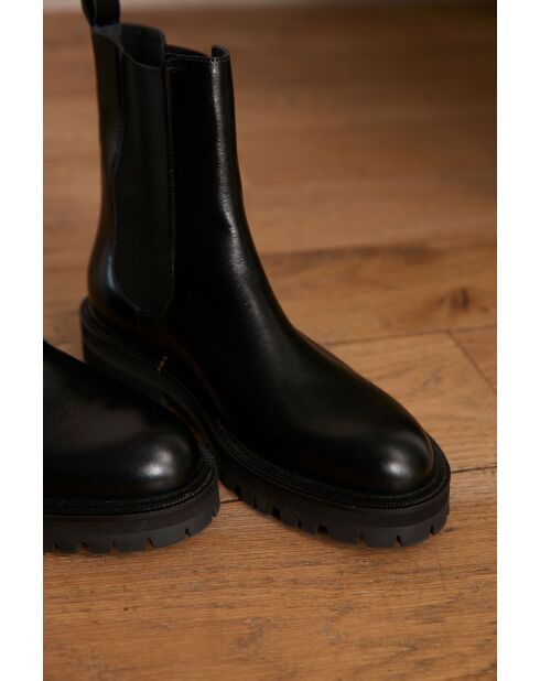 Bottines en cuir Rone noires