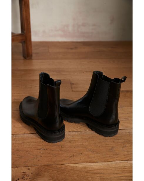 Bottines en cuir Rone noires