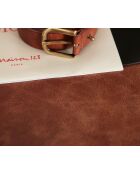 Ceinture moyenne Jiva marron foncé