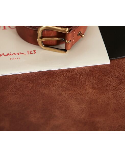 Ceinture moyenne Jiva marron foncé