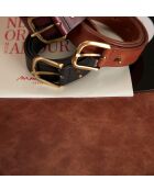 Ceinture moyenne Jiva marron foncé