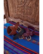 Ceinture moyenne Jiva marron foncé