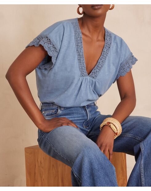 Florie blaues T-Shirt
