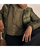 Leon khakifarbener Fleece-Brustschutz