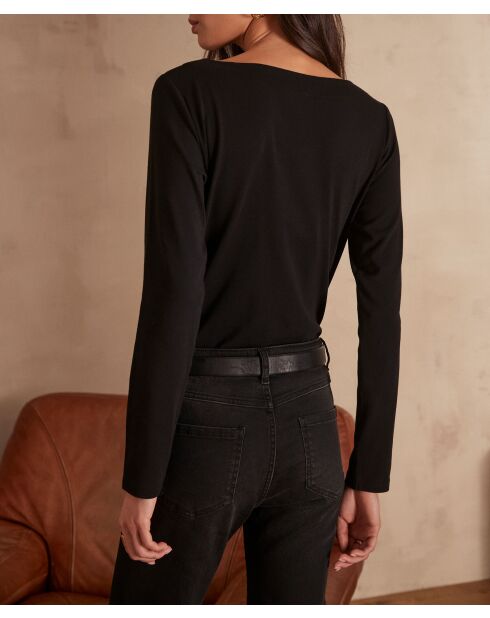 T-shirt nera Tanguy