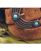 Ceinture large Barry camel clair