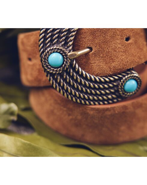 Ceinture large Barry camel clair