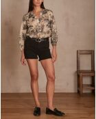 Steffie schwarze überfärbte Shorts