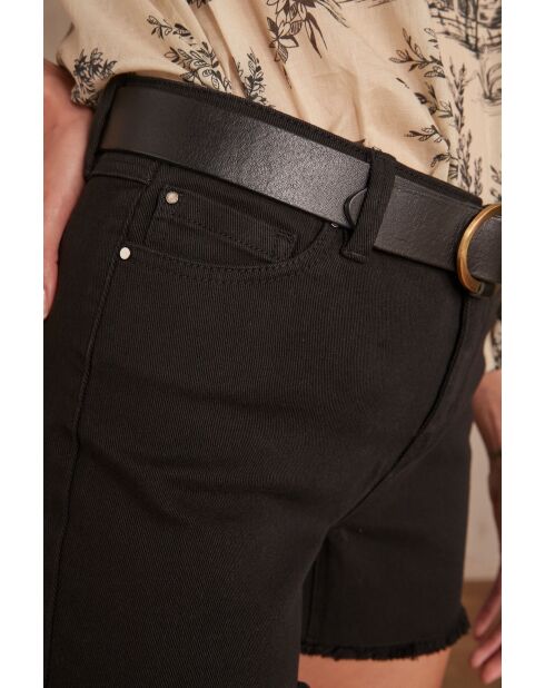 Steffie schwarze überfärbte Shorts