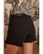 Steffie schwarze überfärbte Shorts