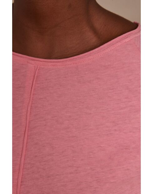 Hellrosafarbenes T-Shirt Dakota