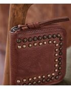 Cartera Gaspard, color camel claro