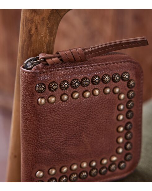 Cartera Gaspard, color camel claro