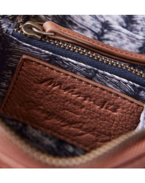 Cartera Gaspard, color camel claro