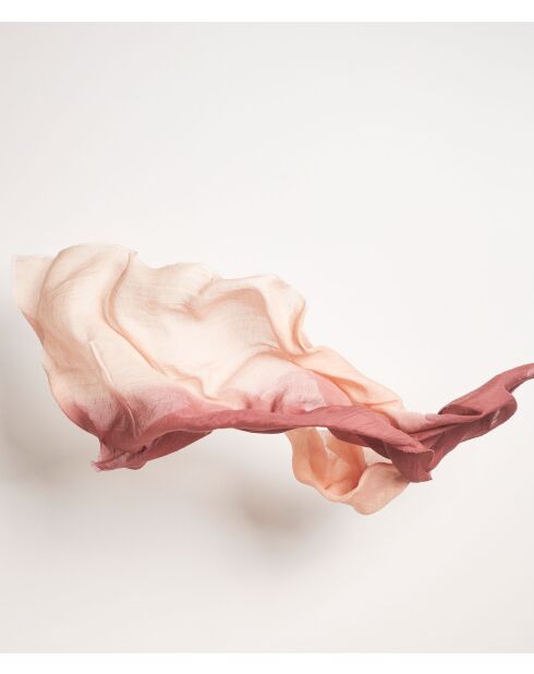 Foulard ville Tabata rose foncé