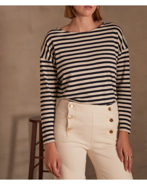Navyblaues Daisy T-Shirt