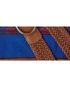Ceinture large Éloïse en cuir camel clair