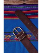 Ceinture moyenne en cuir Jean chocolat