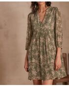 Bedrucktes Kleid Manon Feuille
