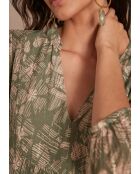 Bedrucktes Kleid Manon Feuille