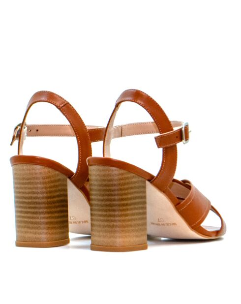 Sandales en cuir Alanis marron