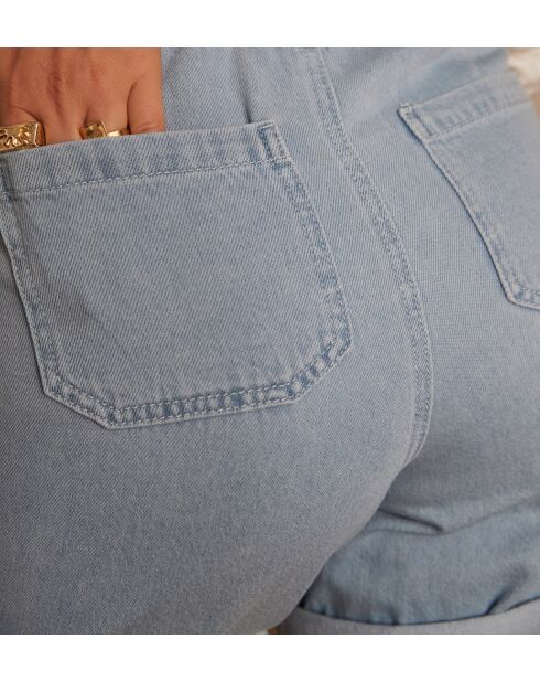 Shorts in denim indaco chiaro Sanae