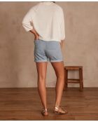 Shorts in denim indaco chiaro Sanae