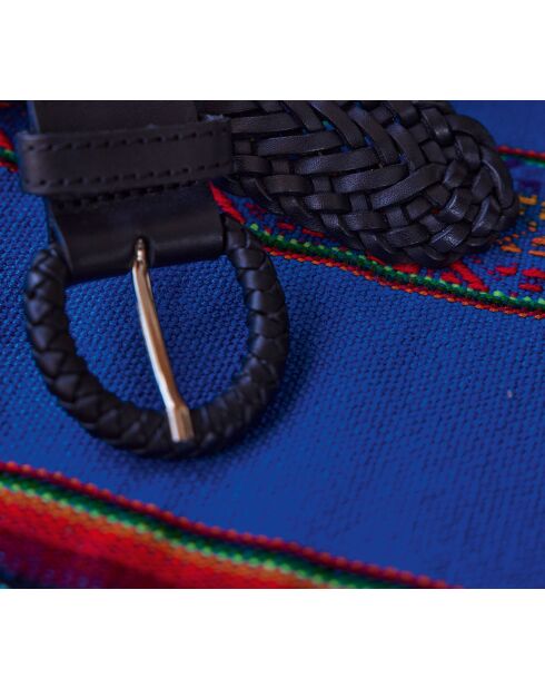 Cintura media Enzo in pelle nera
