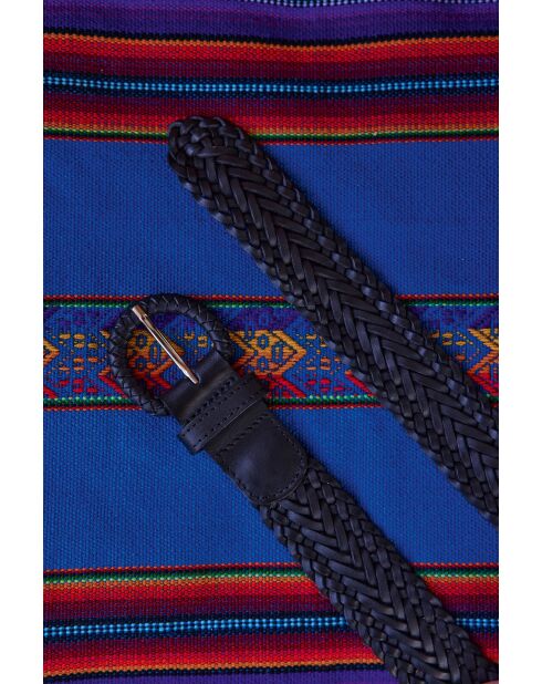 Cintura media Enzo in pelle nera
