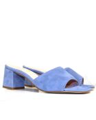 Rumba Jeans Sandalen mit Absatz aus Veloursleder