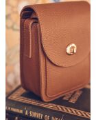 Petit sac Ines en cuir camel clair