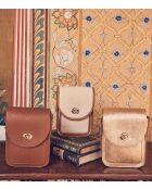 Petit sac Ines en cuir camel clair