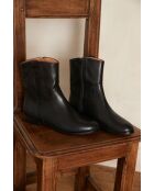 Bottines en cuir Ronnie noires
