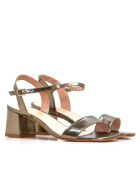 Elba Sandalen mit Steinabsatz - 5 cm Absatz